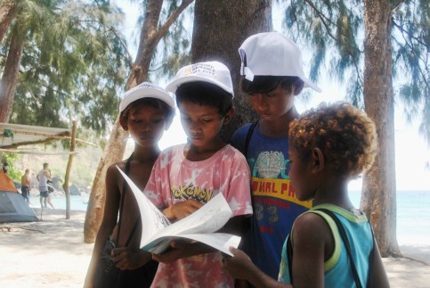 8 - sampaloc kids with coloring book
