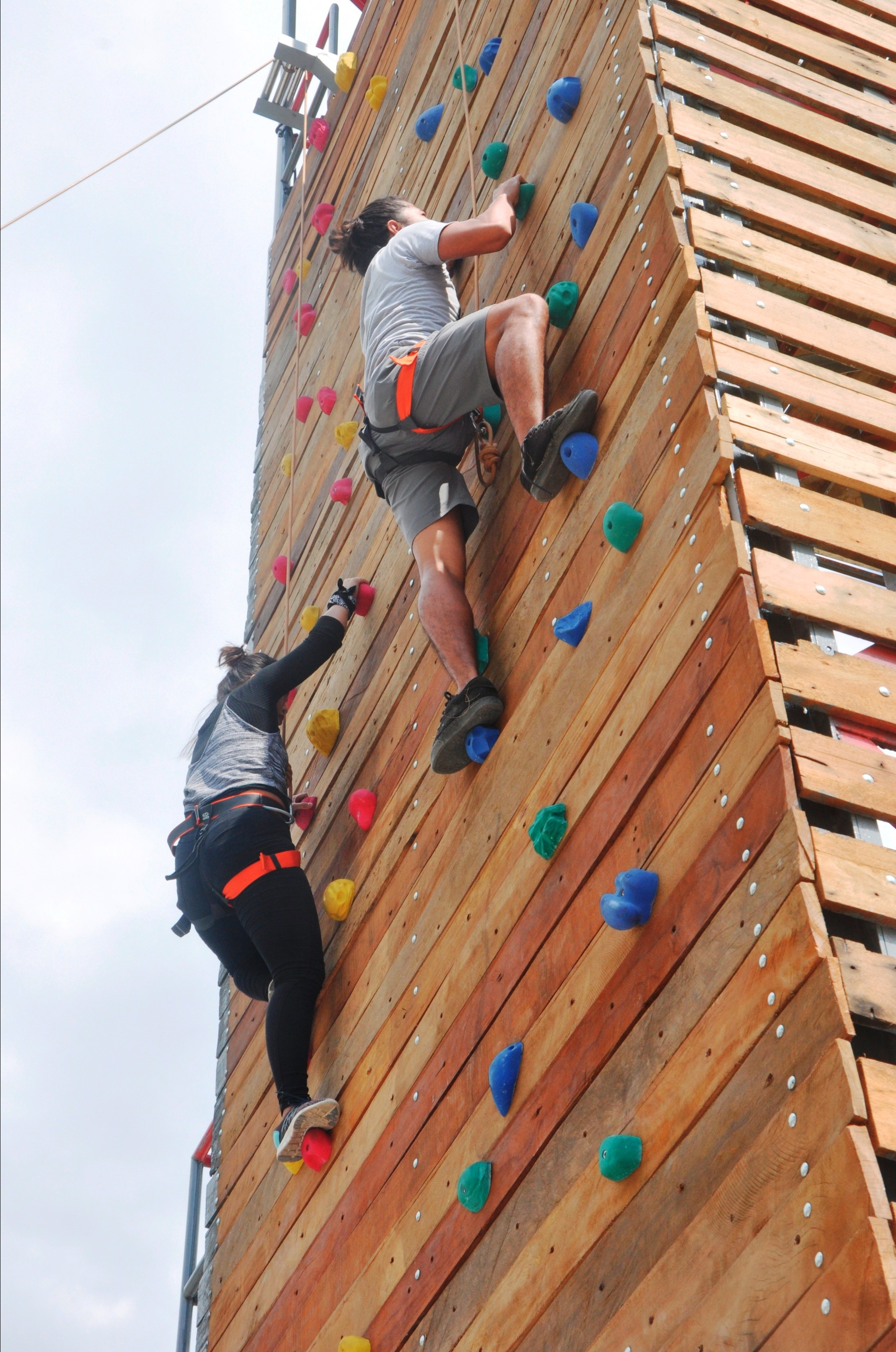 9 - wall climbing at camp kainomayan