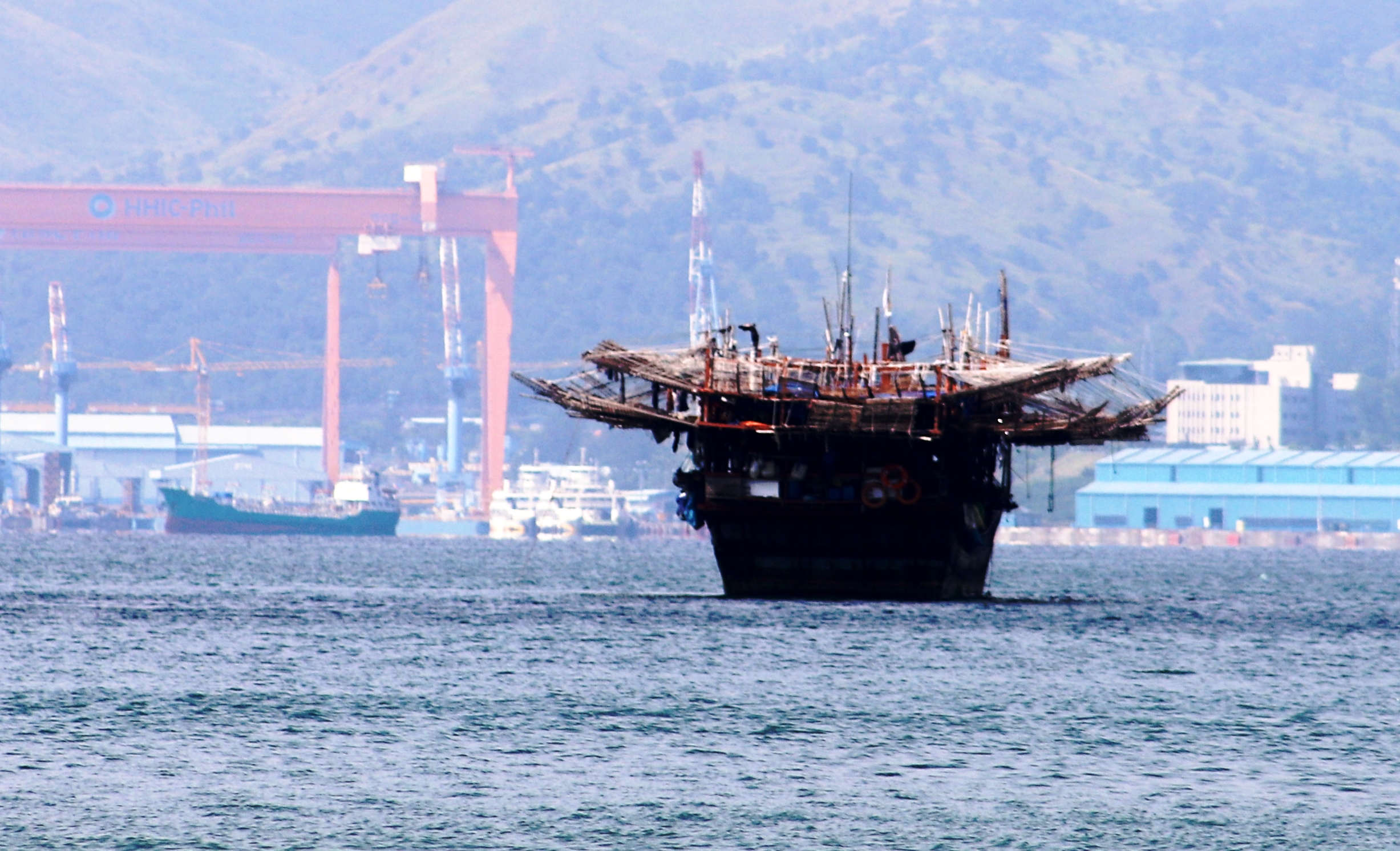 viet fishing vessel on subic bay