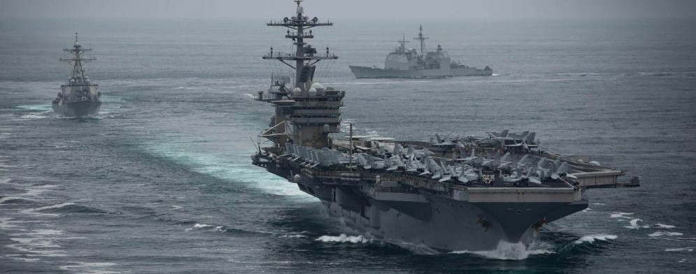 U.S. carrier strike group, amphibious warships massed in South China Sea as regional tensions&nbsp;simmer