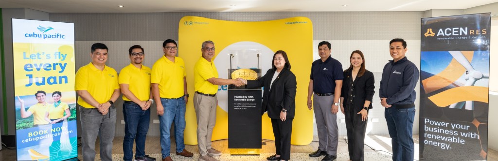 Cebu Pacific transitions key facilities to 100% renewable&nbsp;energy