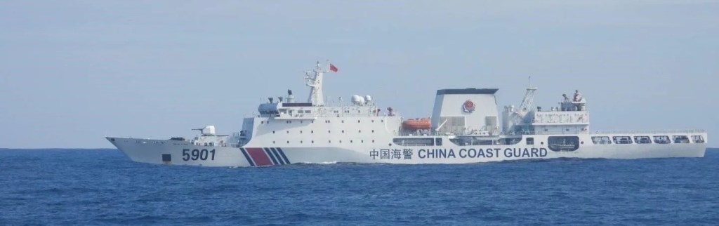 PCG keeps CCG ‘monster ship’ farther from Zambales&nbsp;coastline