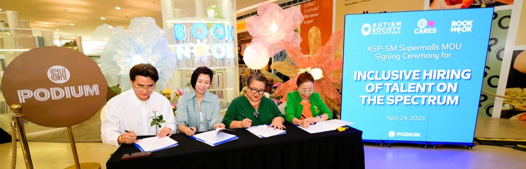 SM SUPERMALLS AND ASP INK PARTNERSHIP FOR AUTISM-INCLUSIVE EMPLOYMENT