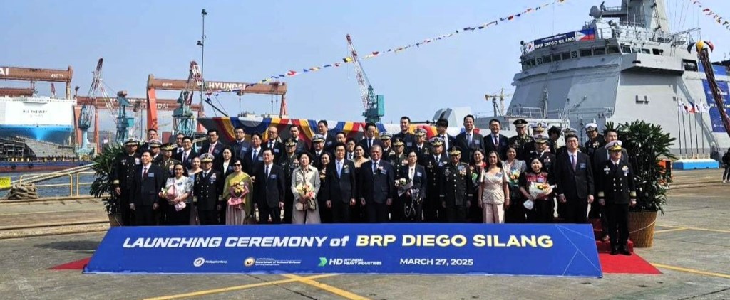 Guided-missile corvette BRP Diego Silang launched in&nbsp;Korea