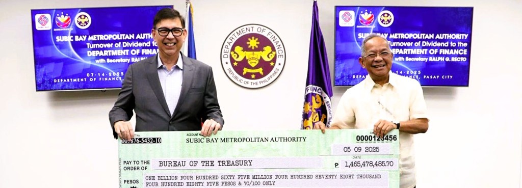 SBMA turns over ₱1.465-B revenue to national&nbsp;coffers