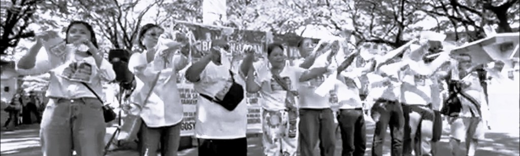 Sept. 21 Protests: Olongapo rallyists tear up ‘contracts’ for ghost flood-control&nbsp;projects