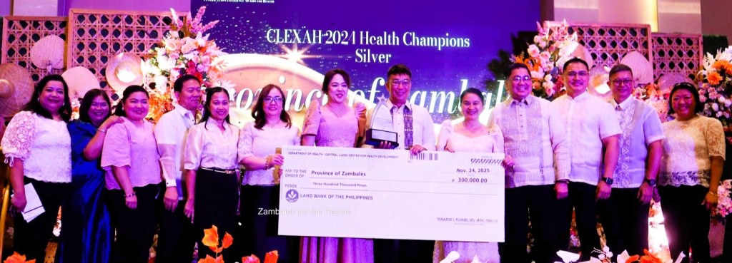 Zambales bags Silver in CLEXAH Awards; 10 towns also cited for health&nbsp;programs