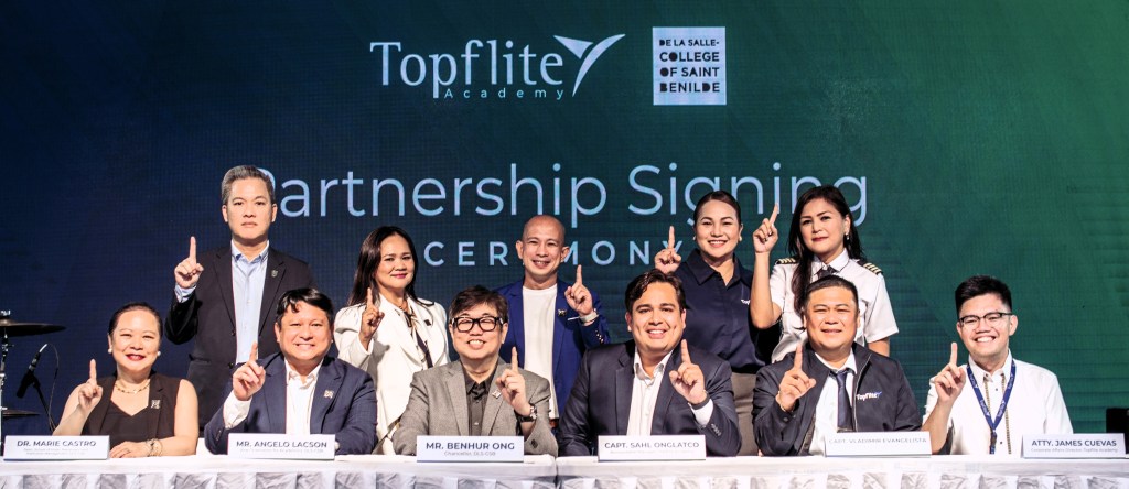 Topflite Academy, De La Salle-College of Saint Benilde sign partnership for integrated aviation&nbsp;programs